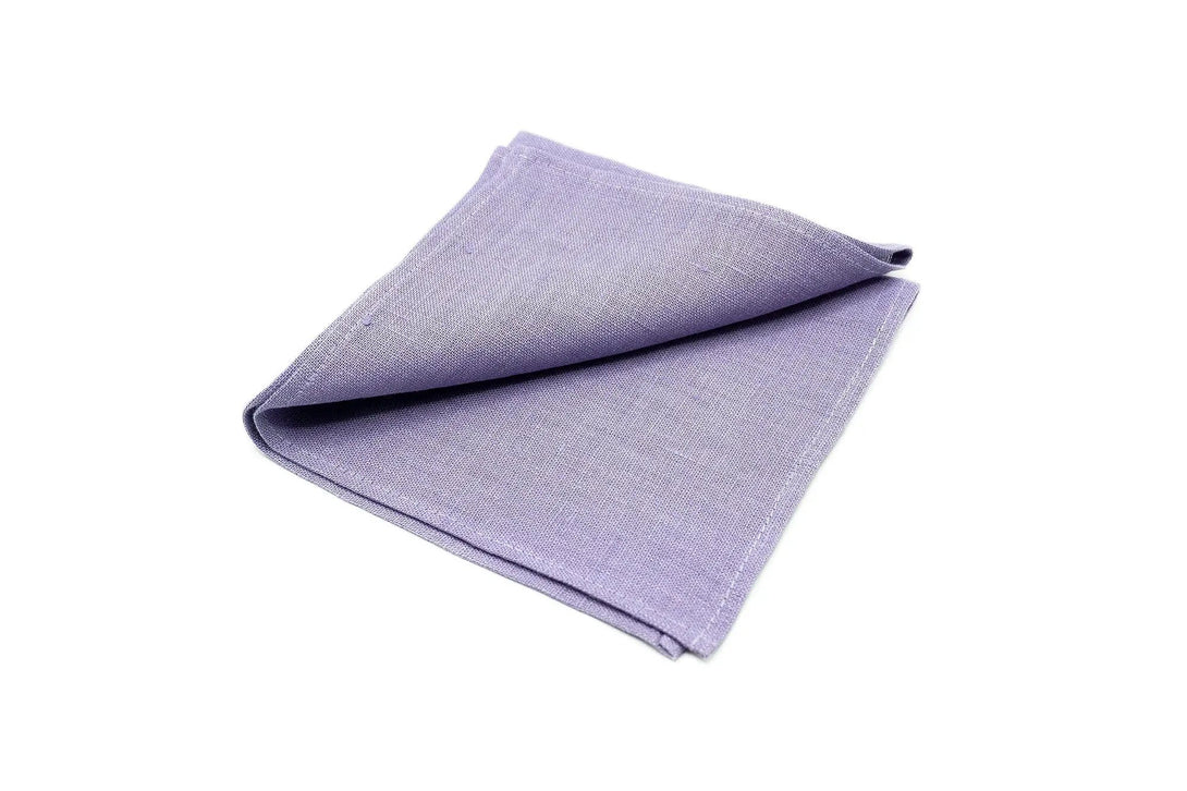 Lavender color linen wedding bow ties for groomsmen proposal gift / Necktie for man