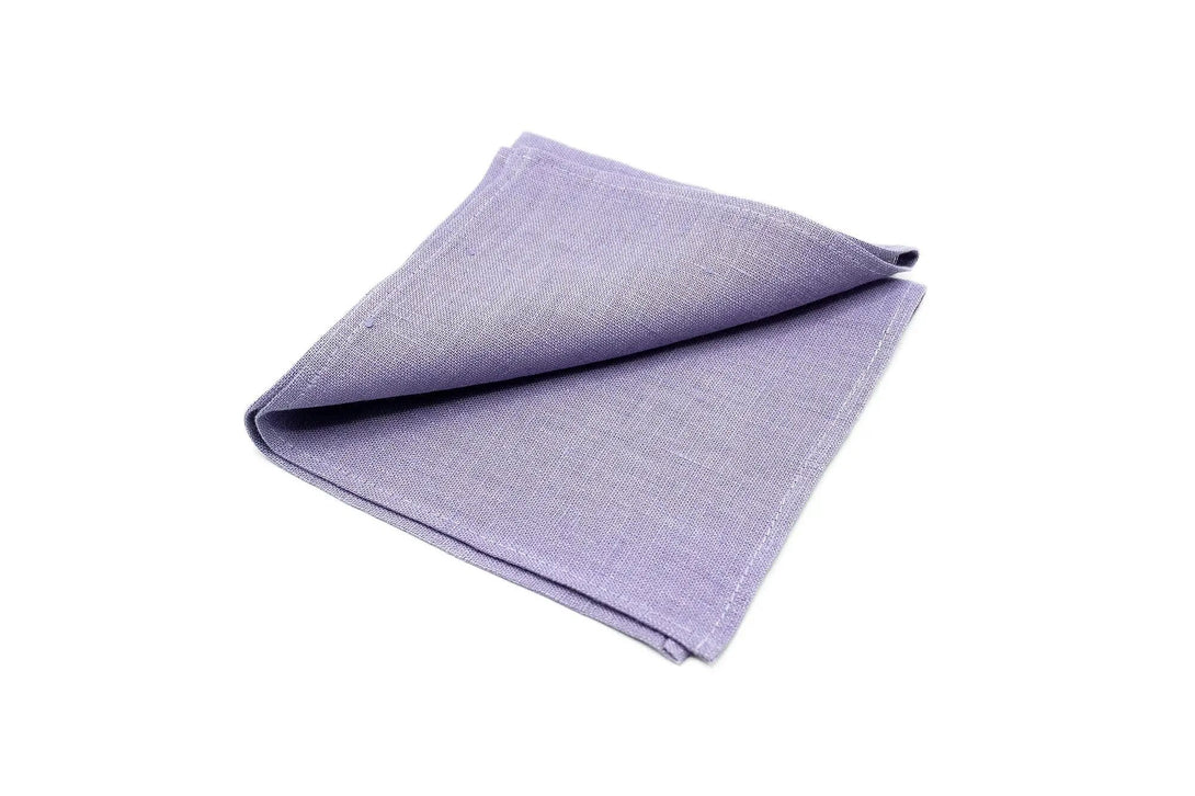 Lavender color linen wedding necktie for groomsmen gift / Linen gift for man