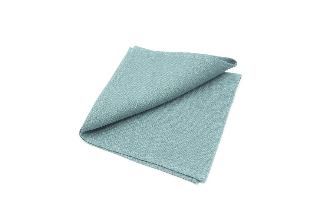 Mint Gray color linen ties for men and boys available with matching pocket square as gift for men / Wedding bow tie for groomsmen