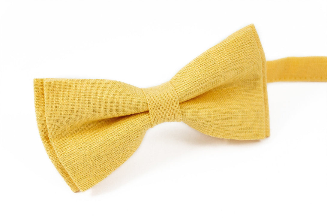 Yellow color ties for wedding - mens neckties