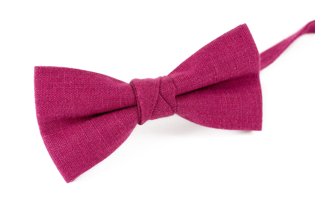Cyclamen color classic wedding bow tie for groomsmen gifts