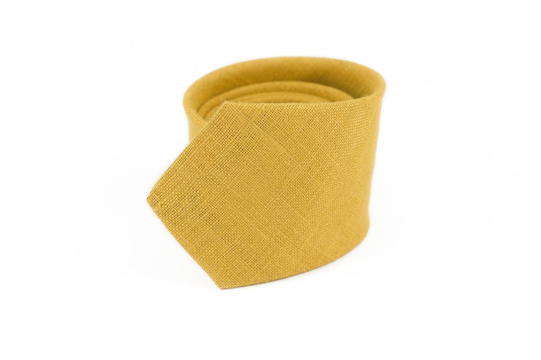 Yellow mustard bow ties for men and toddler boys