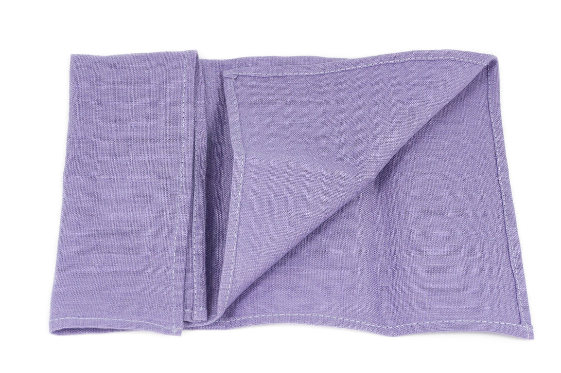 Lavender color Pre - Tied groomsmen necktie for wedding available with matching pocket square / Pre - Tied Boy's Lavender necktie