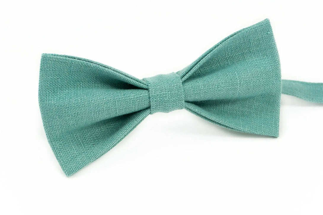 Sea Green color wedding bow tie for groomsmen and groom / Birthday gift for father or husband