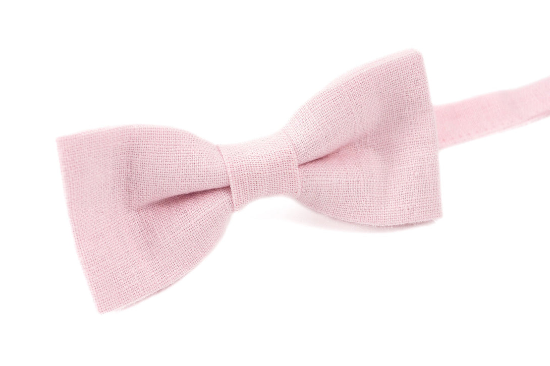 Pink color groomsmen bow tie for weddings