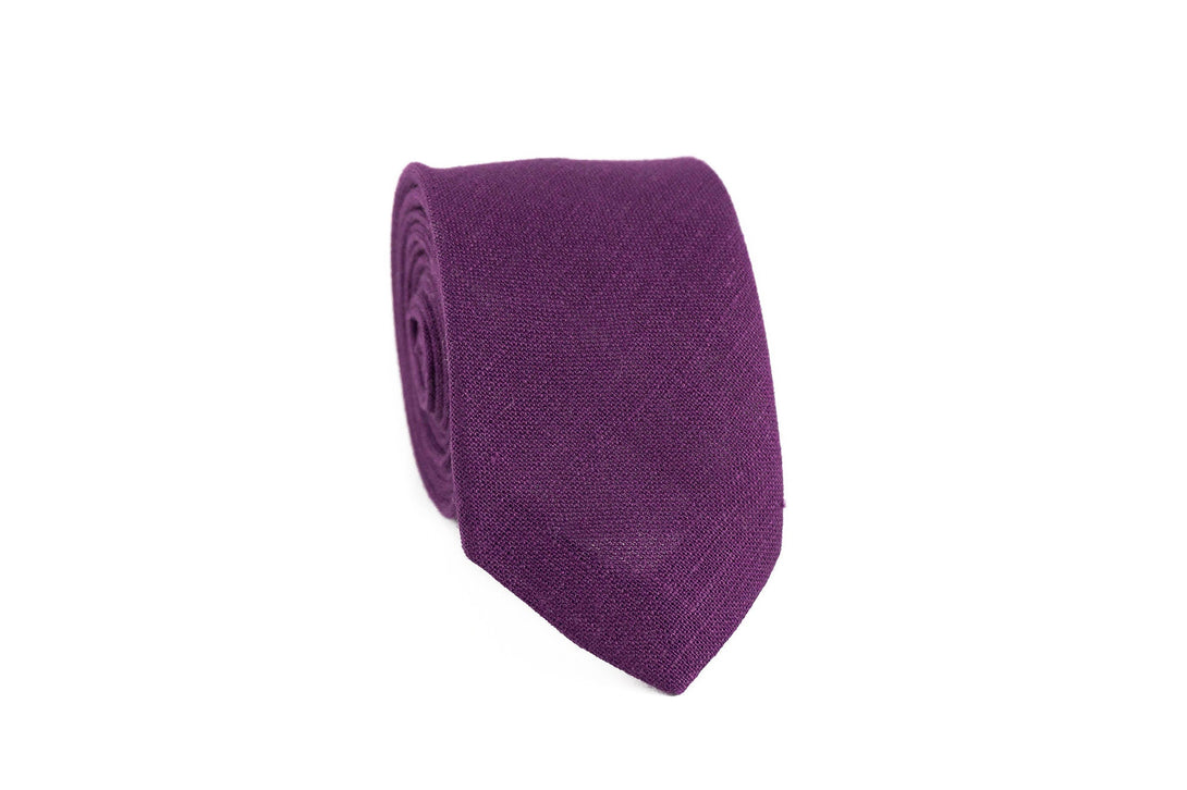Purple mens pre-tied bow ties for men