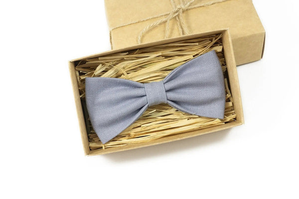 Lilac Grey color pre-tied bow ties for man and kids / Anniversary or birthday gift for men husband or boyfriend