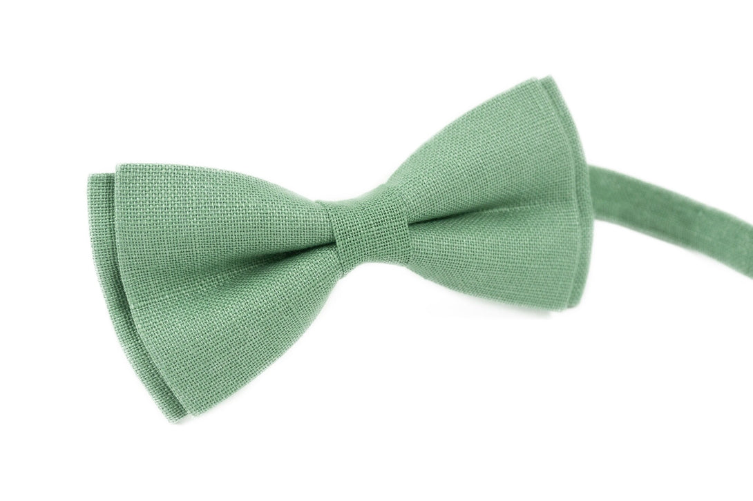 Sage green groomsmen bow ties for weddings