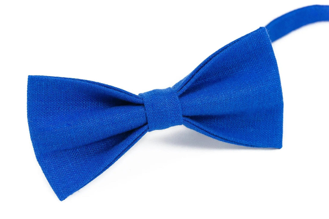 Royal Blue color pre-tied best men ties for wedding / Bow ties for men and toddler baby boys