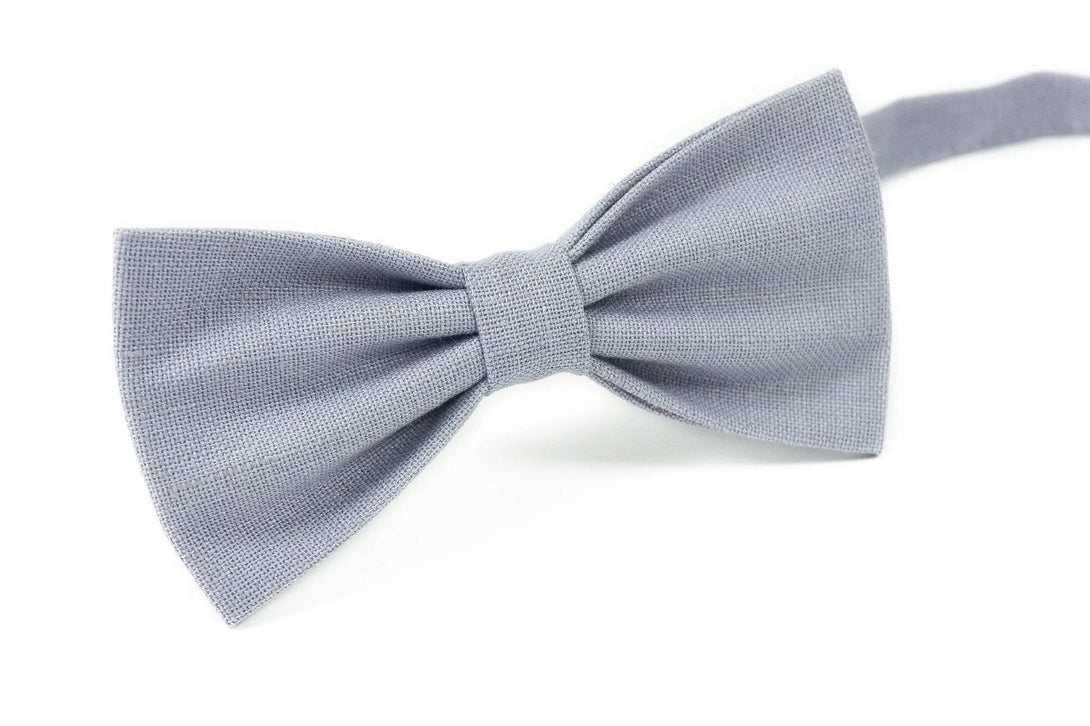 Lilac Grey color pre-tied bow ties for man and kids / Anniversary or birthday gift for men husband or boyfriend