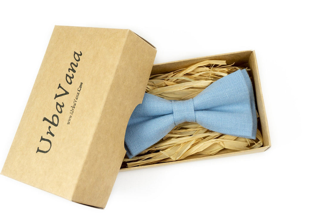 Sky blue groomsmen bow ties for weddings