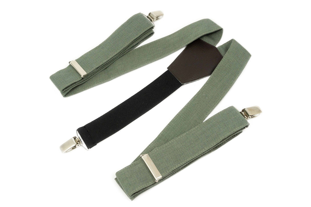 Pine Green Wedding Ties available with Matching Pocket Square / Hunter Green Neckties for Groomsmen at Weddings