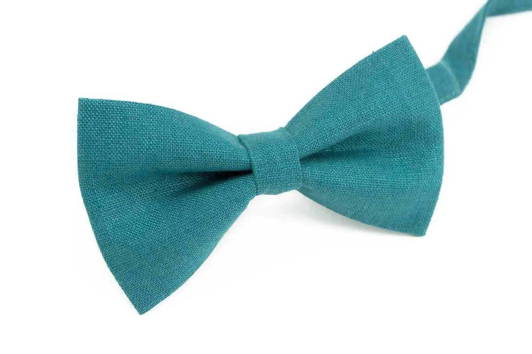 Oasis linen wedding bow tie for groomsmen proposal gift idea / Necktie for man