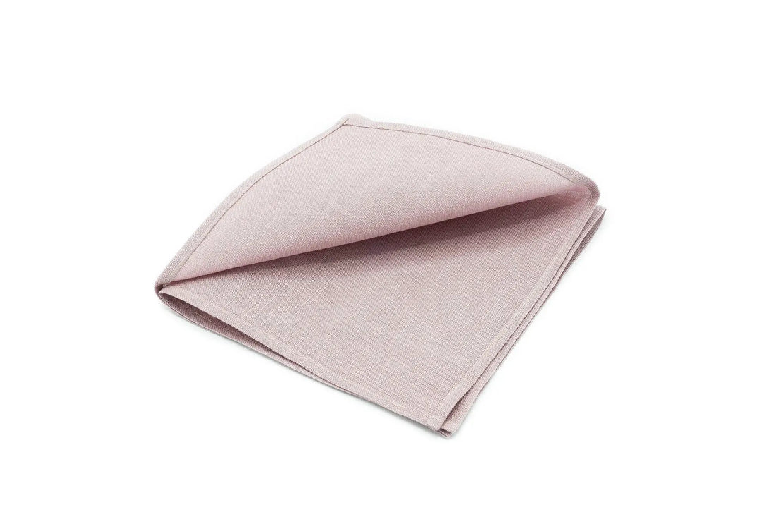 Mauve color linen best mens ties for weddings / Handmade skinny or slim groomsmen wedding neckties