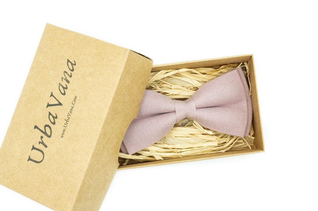 Mauve color classic wedding bow ties for groomsmen and groom