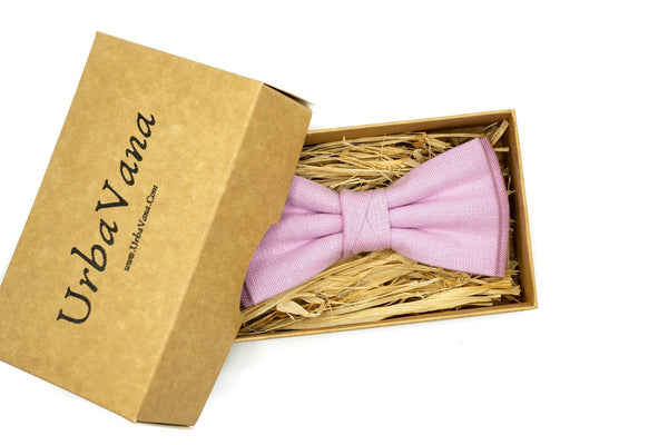 Light Purple pre-tied butterfly bow ties for men and boys available with matching pocket square or suspenders / Light Purple neckties