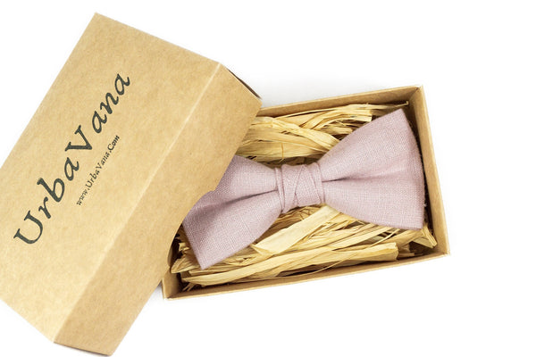 Dusty Rose wedding bow ties for groomsmen