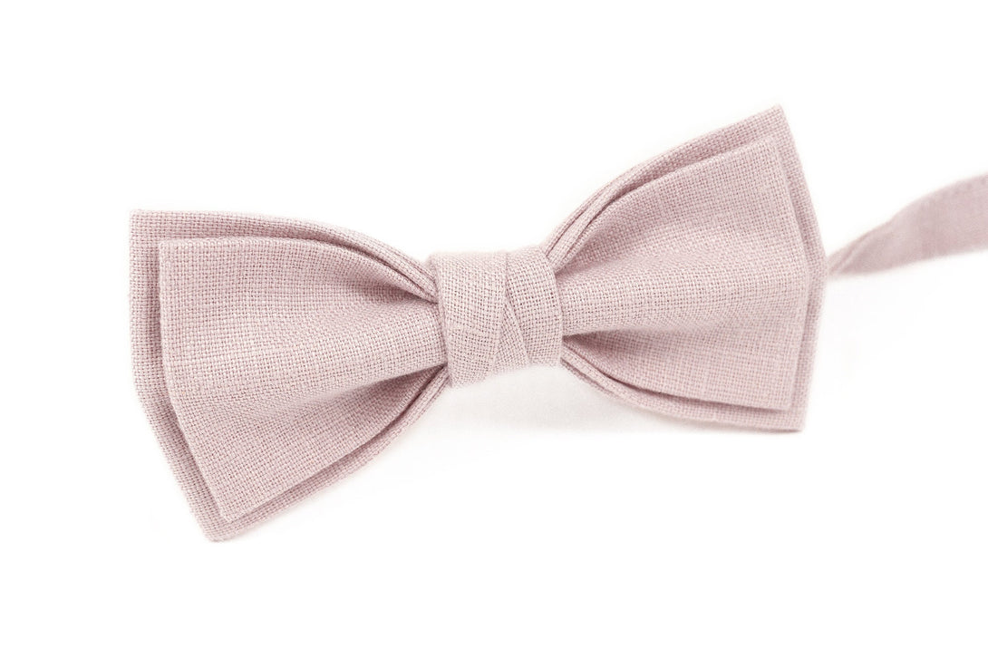 Dusty rose bow ties for wedding