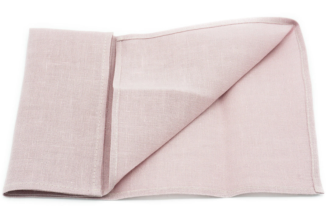 Mauve color pre-tied bow tie for weddings made from eco-friendly linen