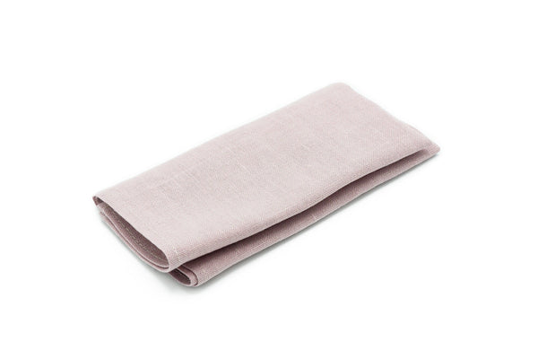 Mauve color linen pocket square for men available with bow tie