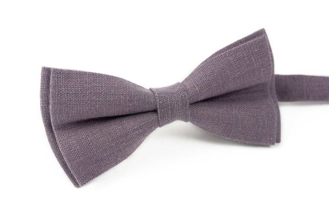 Lilac grey pre-tied classic bow ties - best mens ties