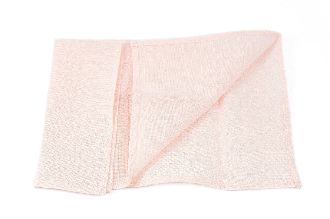 Blush pink linen classic bow ties - blush pink best mens ties for wedding
