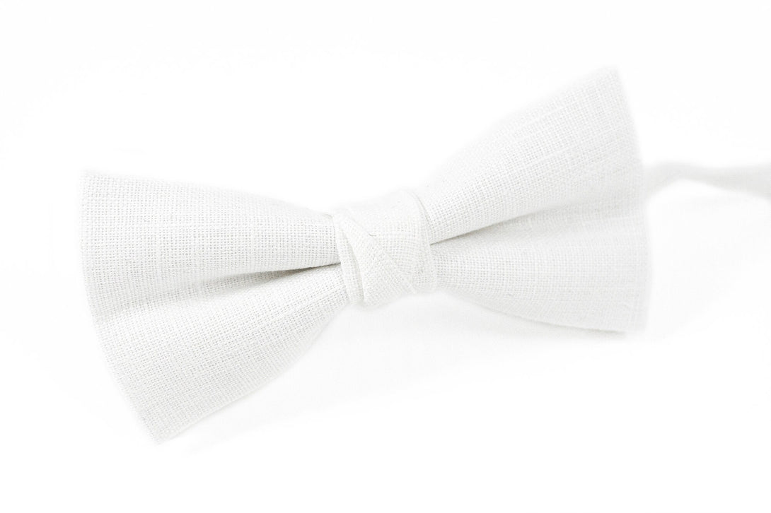 White color classic mens bow ties for weddings